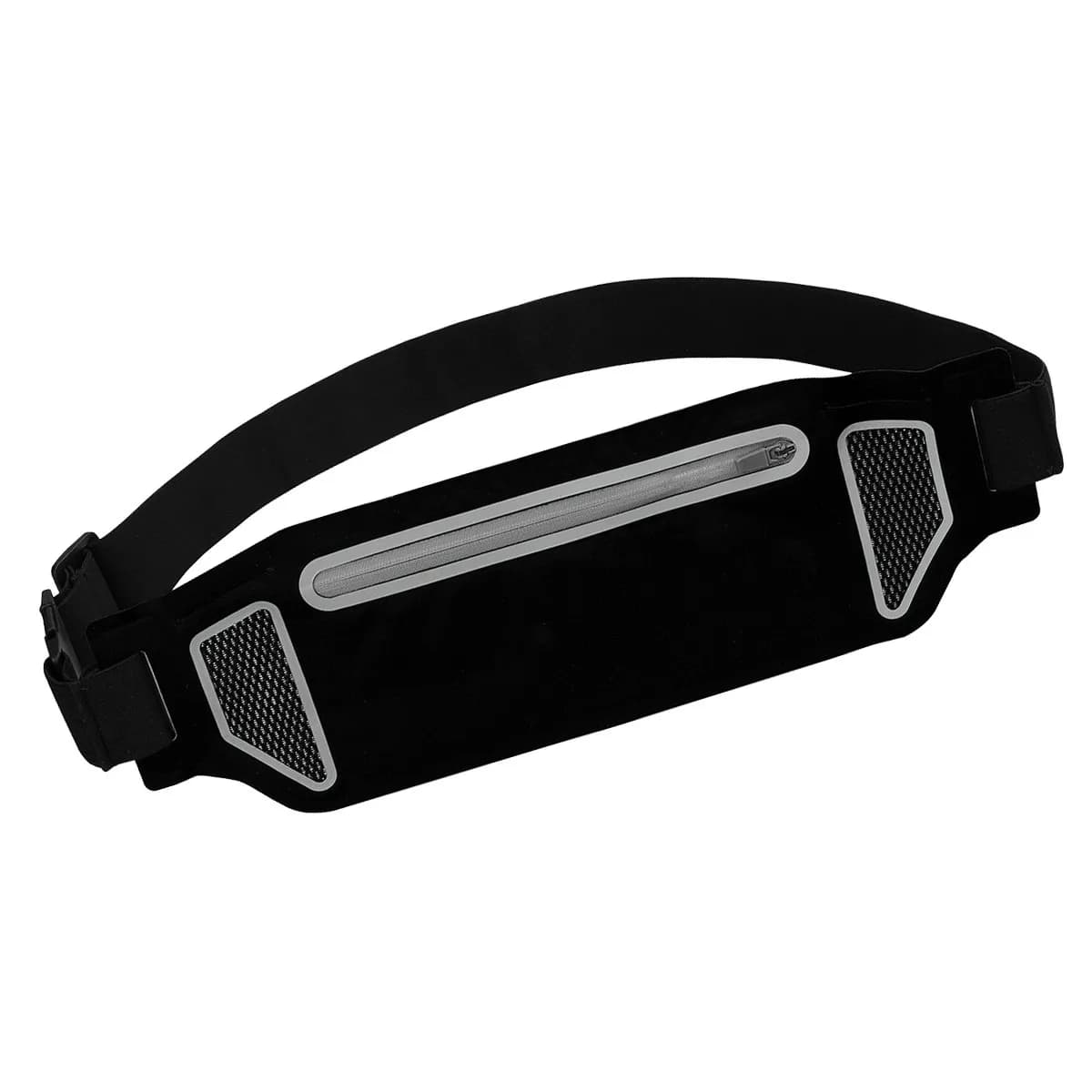 Marsupio Unisex Nero da Corsa, Borsa Sportiva Elastica Regolabile, Ultra-Sottile Impermeabile per Fitness, Viaggi e Yoga