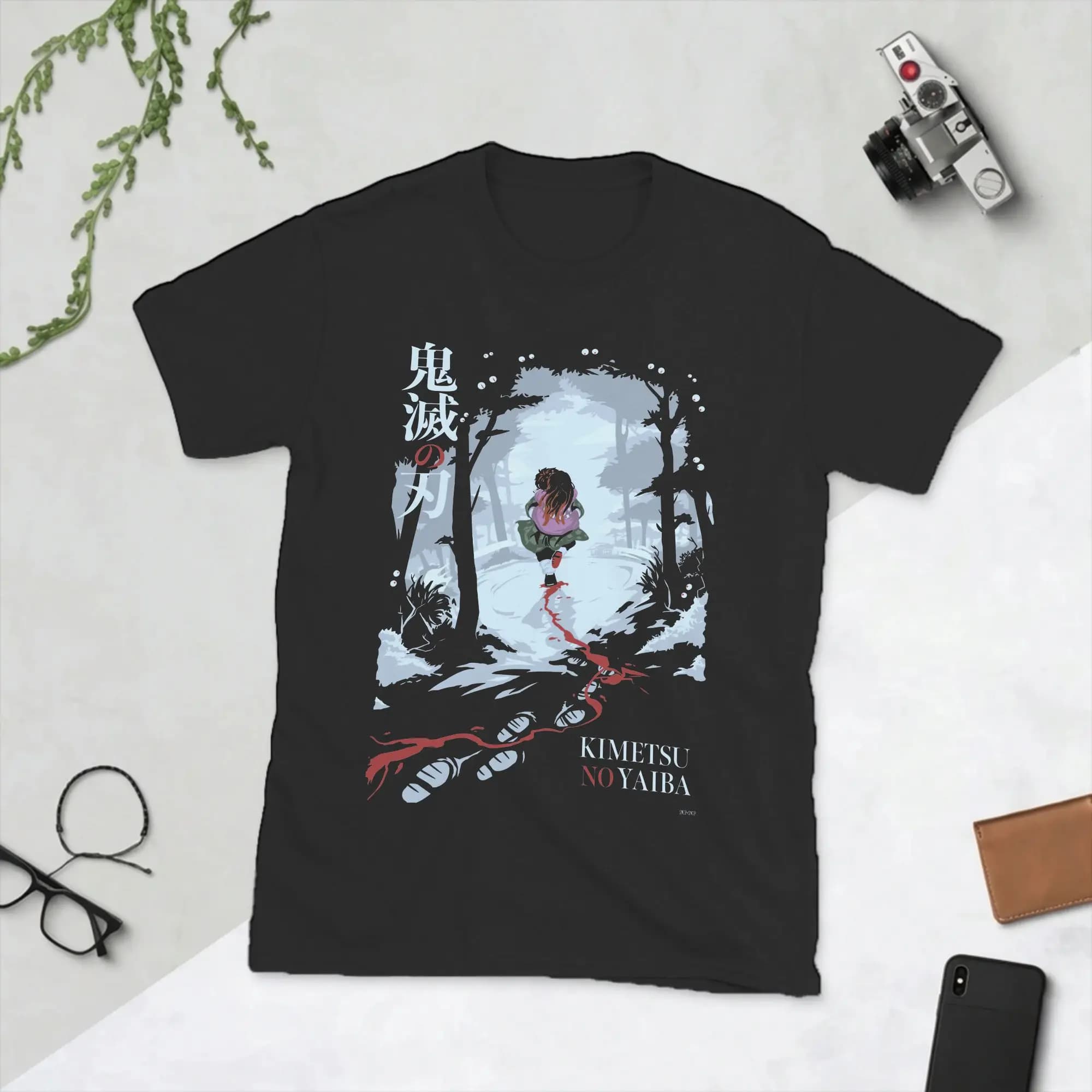 T-Shirt da Uomo Kimetsu No Yaiba Nezuko Tanjirou, Maglietta in Cotone Demon Slayer, Manica Corta con Collo Tondo, Nuova Collezione