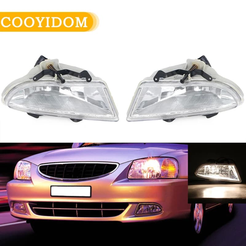 Per Hyundai Accent Sedan 2000 2001 2002 Paraurti Anteriore Fendinebbia Faro DRL Luce di marcia diurna 9220125300 9220225300