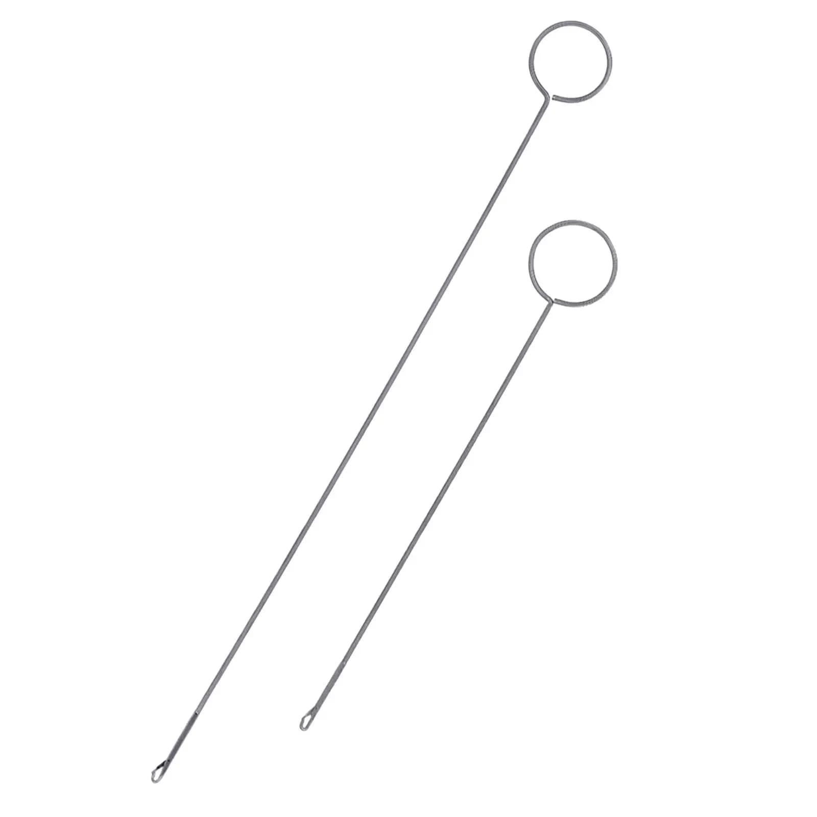 2 Pezzi Uncinetti a Loop Turner in Filo Metallico con Gancio a Scatto, Ideali per la Lavorazione di Tessuti, Cilindri, Cinghie e Corde