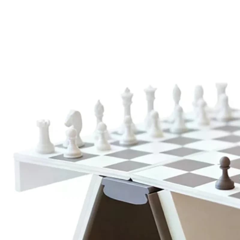 Libro di scacchi stampato in 3D, set di scacchi con design a libro pieghevole, gioco da tavolo per adulti, set di gioco compatto e portatile