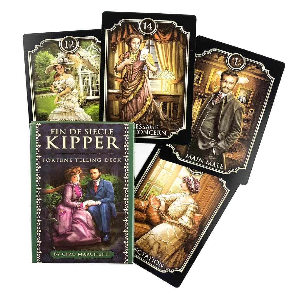 Fin De Siecle Kipper Fortune Telling Deck Oracle Cards Classic Wisdom Divination Visions Tarot Board Games Deck Party Edition