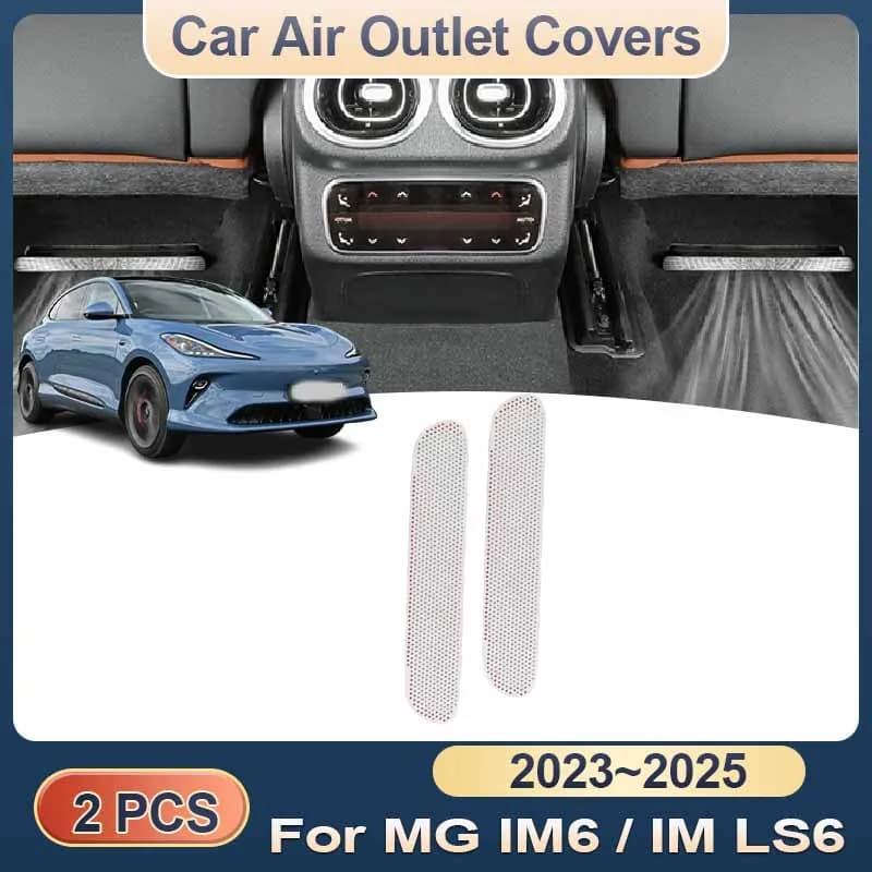 Auto air exit cover suitable for IM LS6 MG IM6 2023 ~ 2025 under rear seats air conditioner vent grid protective accessories