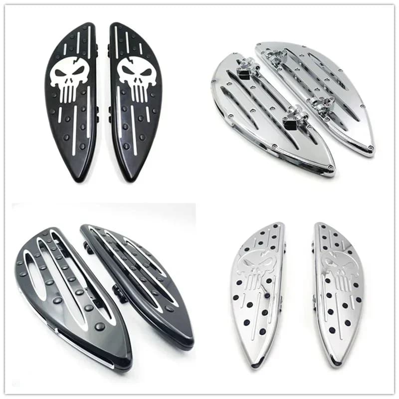 Pedana allungata CNC per conducente moto aftermarket per Harley Davidson 1984-2015 Touring/Softail/Dyna FLD Fat Boy FLSTF