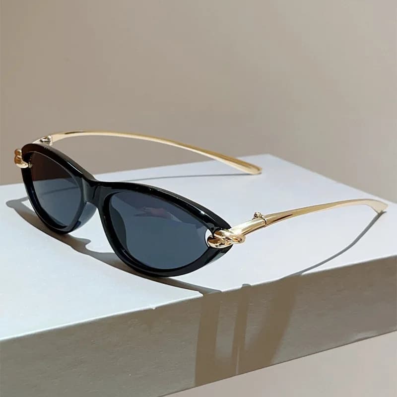 Ins Popular Fashion Cat Eye Candy Color Sunglasses Women Luxury Brand Design Sun Glasses Oval Hollow Shades Driving Eyegalsses