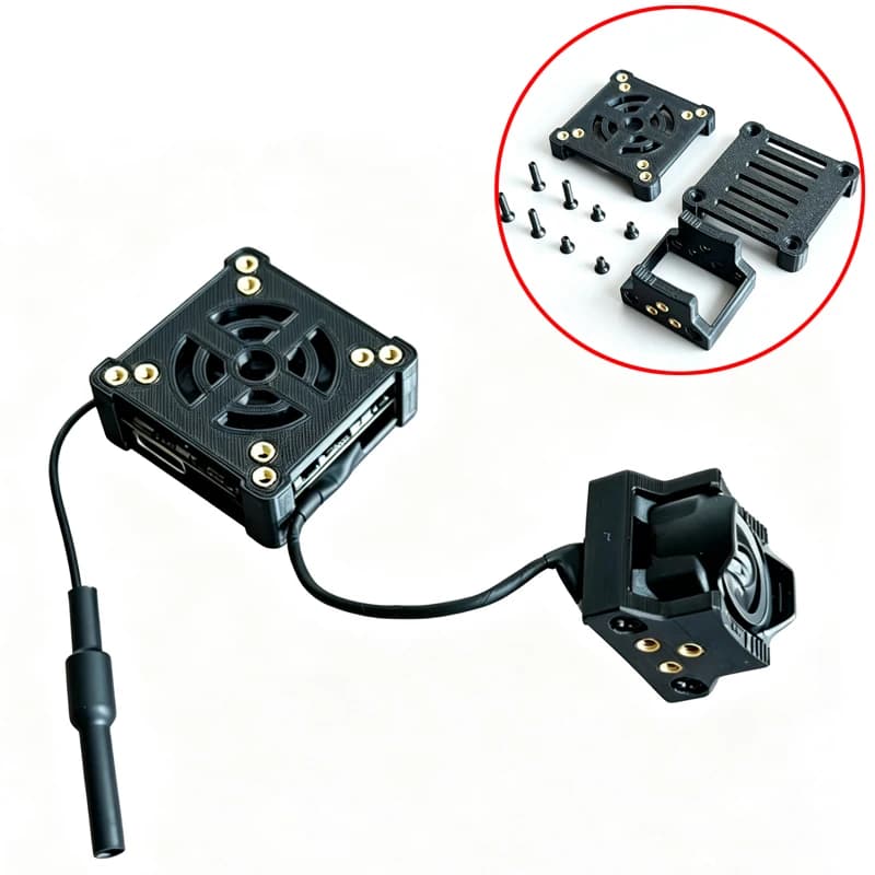 For DJI O4 Wide Air Unit Lens Adapter 20mm Width Hole Pattern Expansion Frame Video Transmitter Protective Cover for RC Airplane