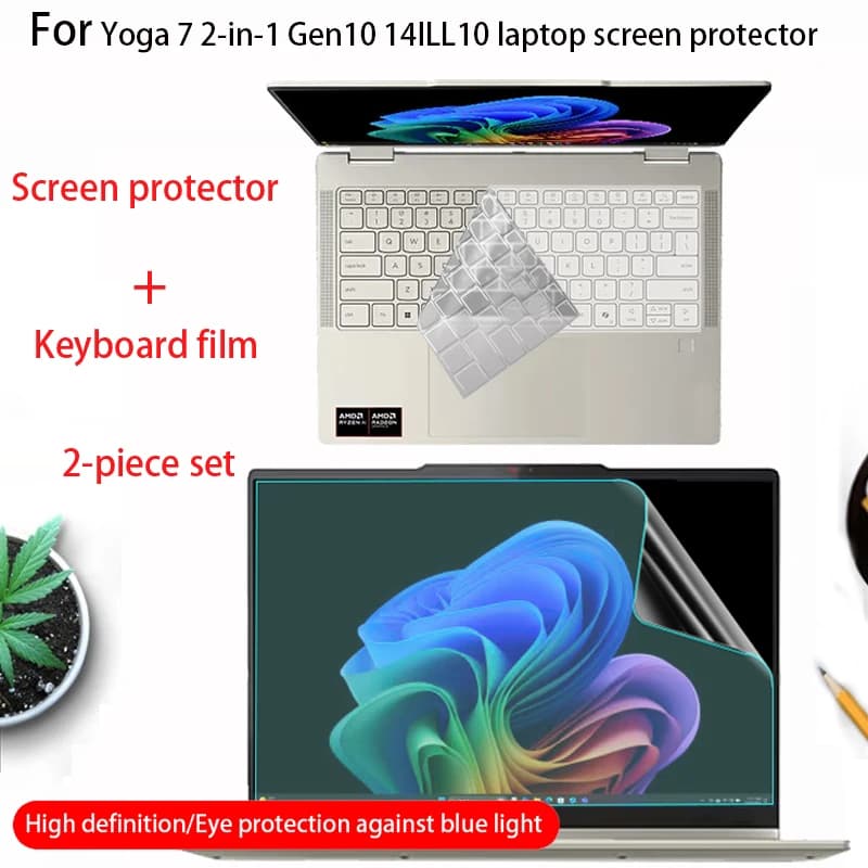 Per 2025 Lenovo Yoga 7i 2-in-1 Gen10 14ILL10 Protezione dello schermo Yoga 7 2-in-1 14AKP10 Tastiera del computer portatile Pellicola del computer Anti-Graffio