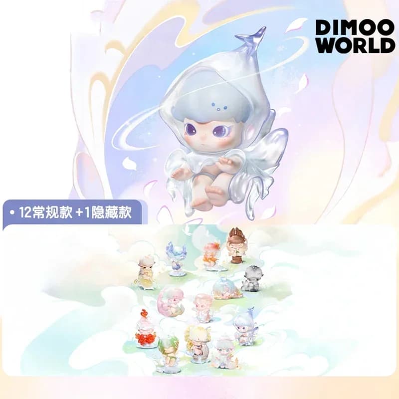 POP MART DIMOO Shapes in Nature Series Blind Box Mystery Box Guess Bag Giocattoli Bambola Anime Figure Ornamenti da Scrivania Collezione