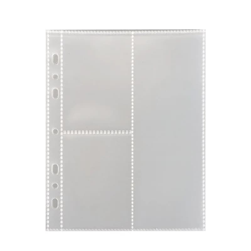 A5 7 fori portadocumenti trasparente notebook fogli sciolti borsa per documenti fai da te raccoglitore anelli cartella di rilegatura per archiviazione in PVC