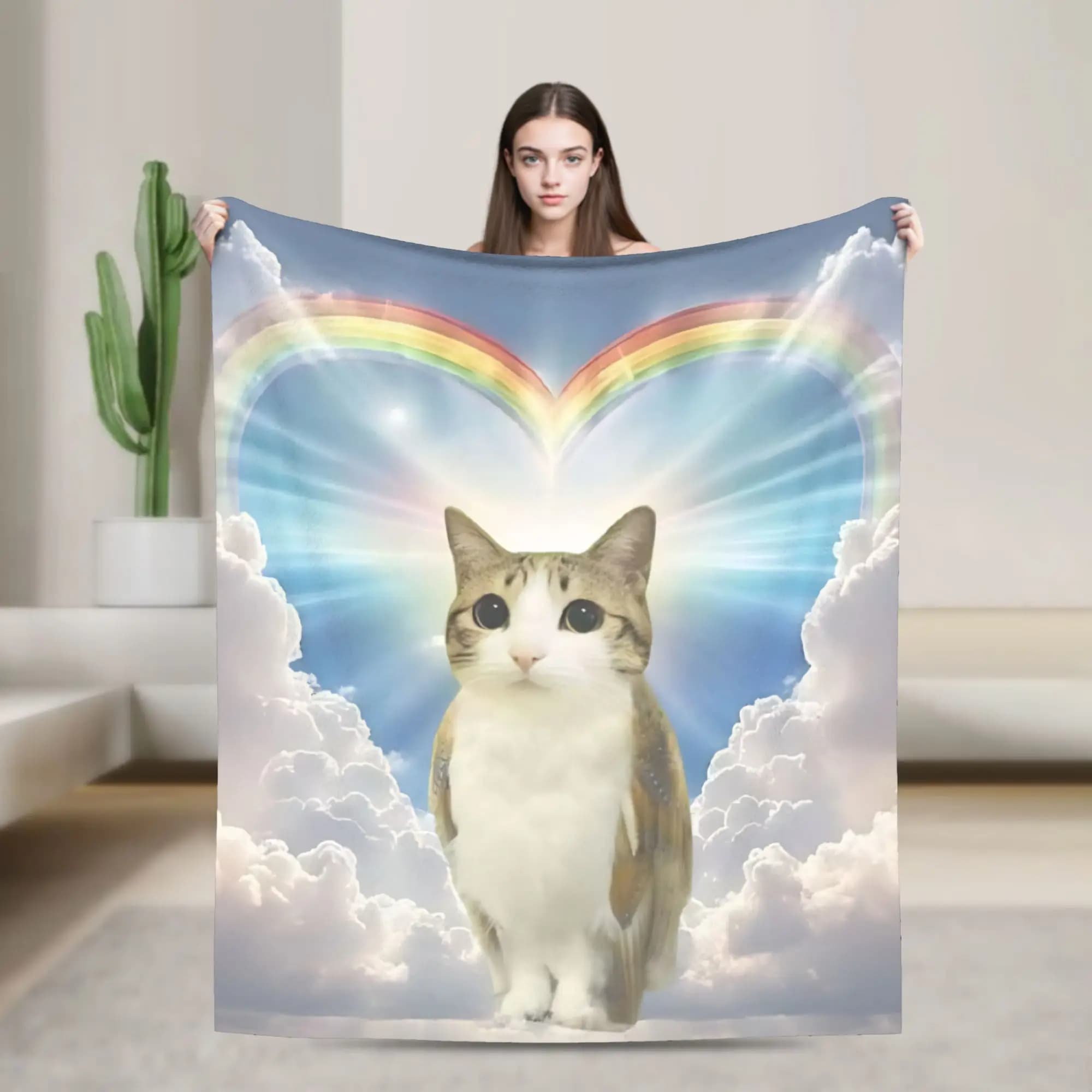 Internet Famous Meowl Cat Owl Meme Blanket Travel Flannel Throw Blanket For Home Decor Warm Custom DIY Bedspread Birthday Gift