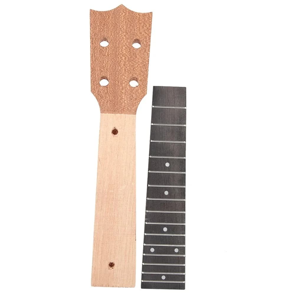 Okoume Wood And Rosewood Ukulele Neck Wooden Color 21in 23in Ukulele Replacement Neck Ukulele Neck Set Concert Ukulele