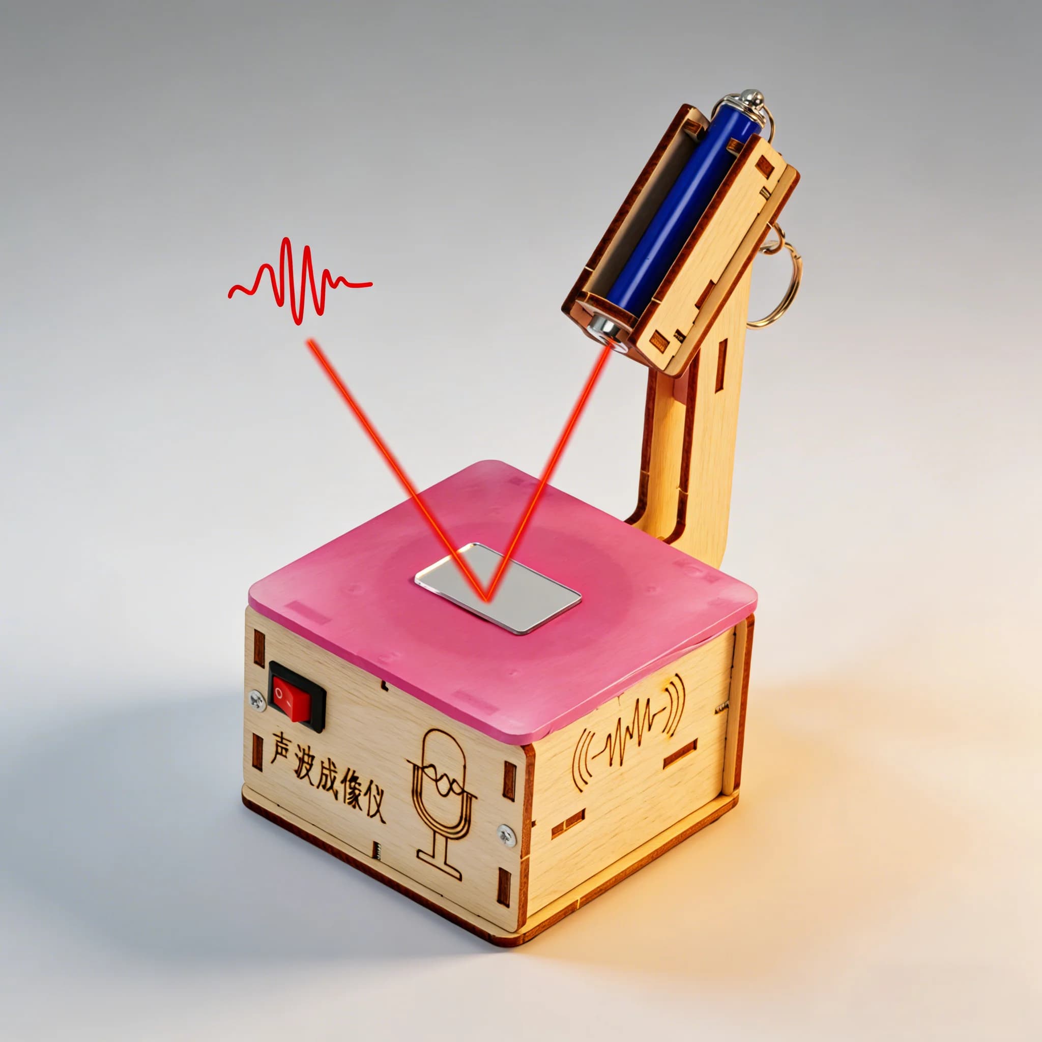 Kit Fai-da-Te per Visualizzatore di Onde Acustiche, Modello Fisico per Esperimenti Scientifici, Giocattolo Educativo, Progetto Tecnologico per Bambini e Scuole