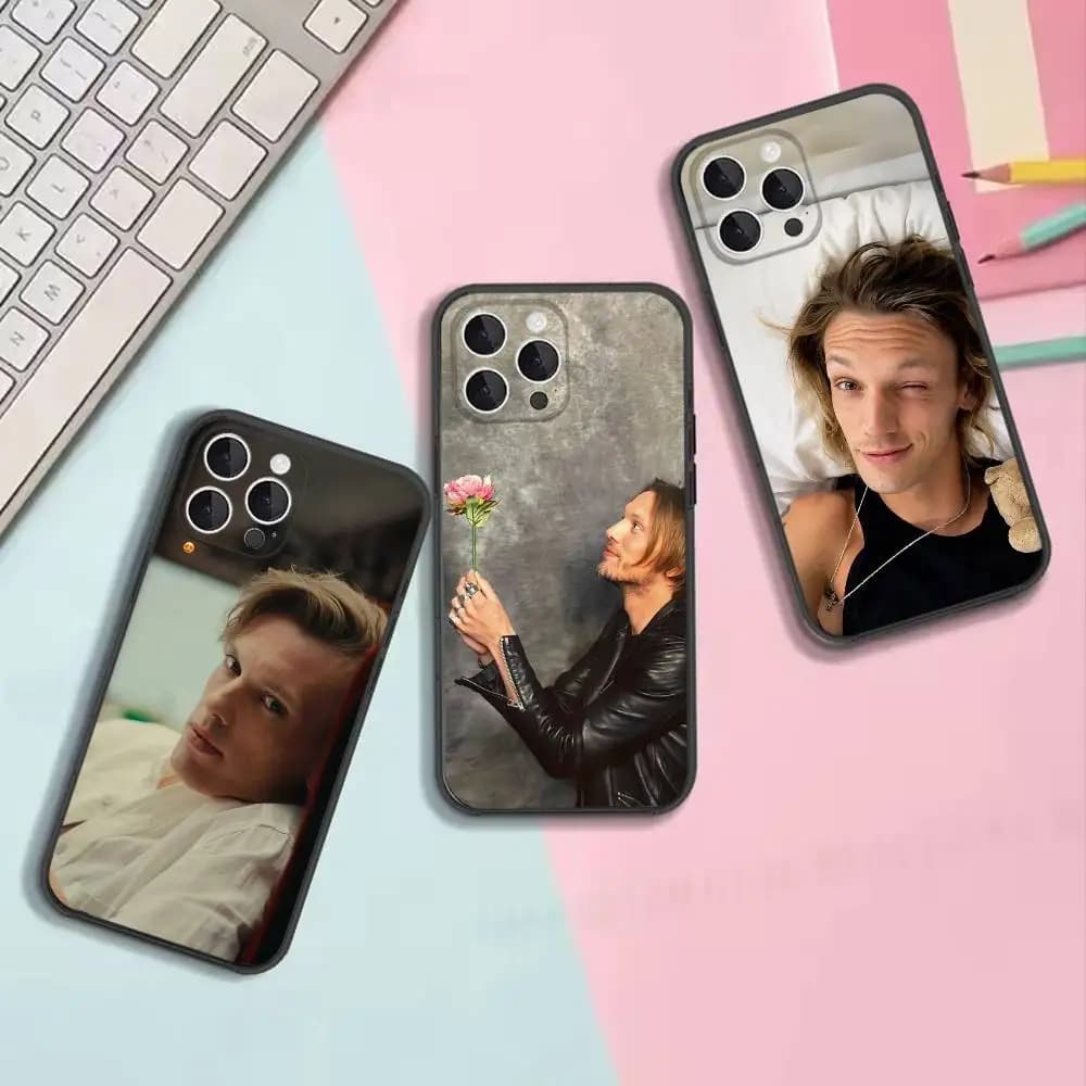 Actor J-Jamie Campbell Phone Case For iPhone 17,16,15,14,13,12,11,Pro,Max,Plus Black Shockproof Soft Cover