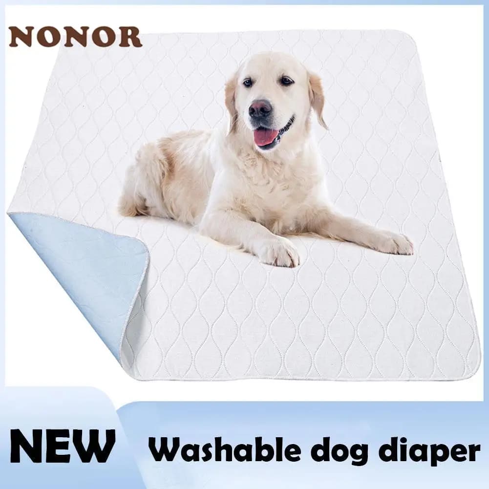 NONOR Pannolini per Animali Domestici Lavabile Cane Pannolini per Animali Domestici Zerbino Impermeabile Riutilizzabile Tappetino per Addestramento Assorbente per Urina Ambiente Proteggi Tappetino per Pannolini