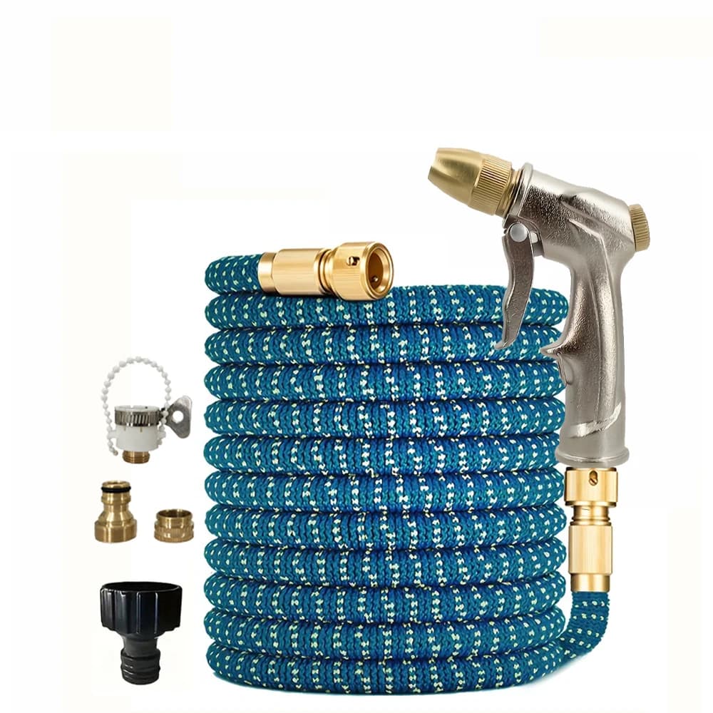FLOWERS SPRAL Garden Hose Reel Expandable Watering Hose High Pressure Flexible Car Wash Watering Garden Irrigation Magic Hose