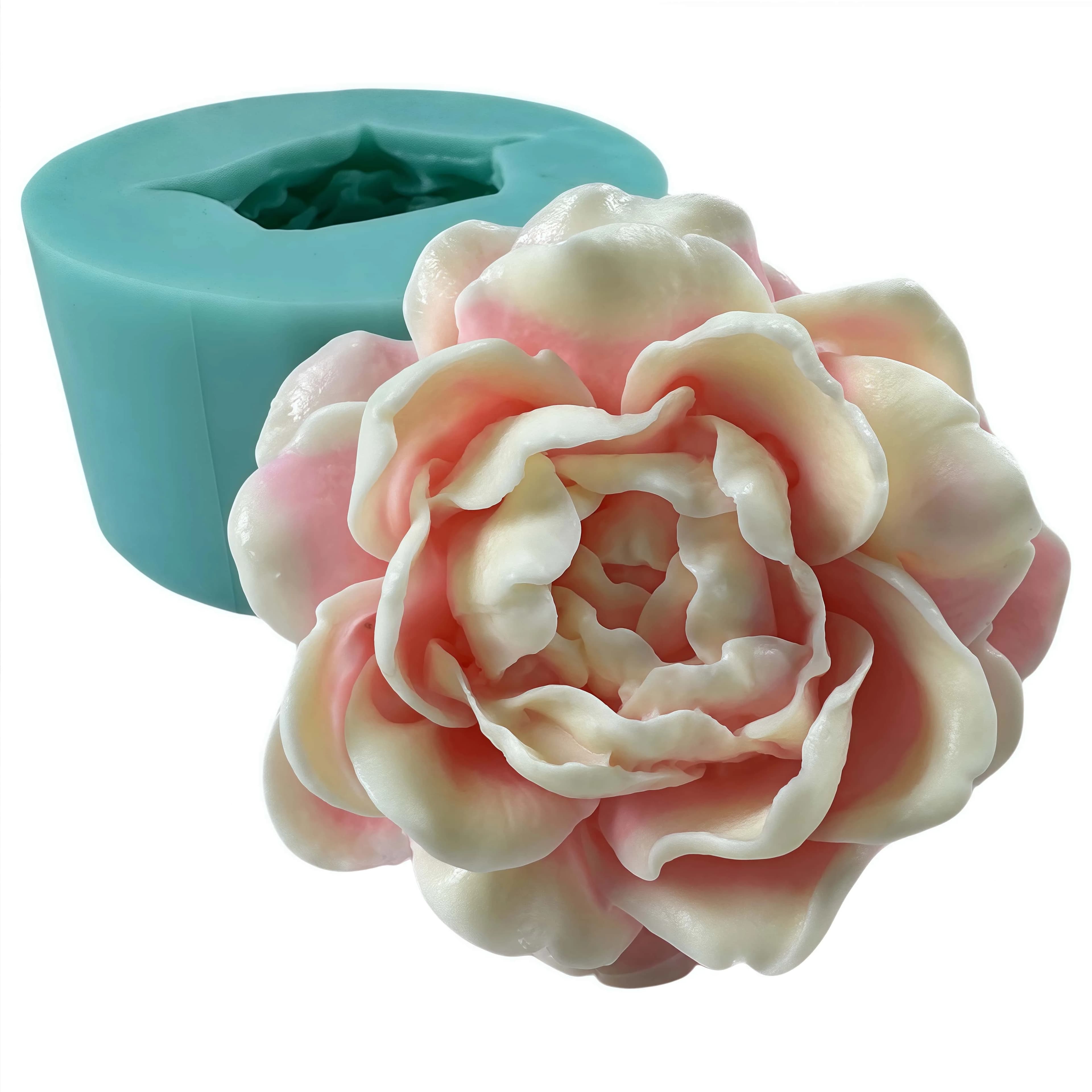 Stampo in silicone fiore di gelsomino fai-da-te per sapone mousse torta cioccolato gelatina gomma candela cera aroma gesso resina epossidica cucina e sala da pranzo