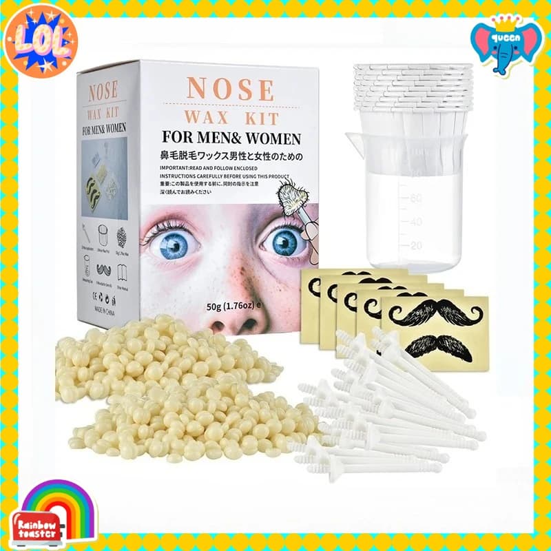 Kit Depilazione Naso 2026 per Uomo e Donna, Indolore, Senza Carta, con Cera in Perle e Clip Nasale