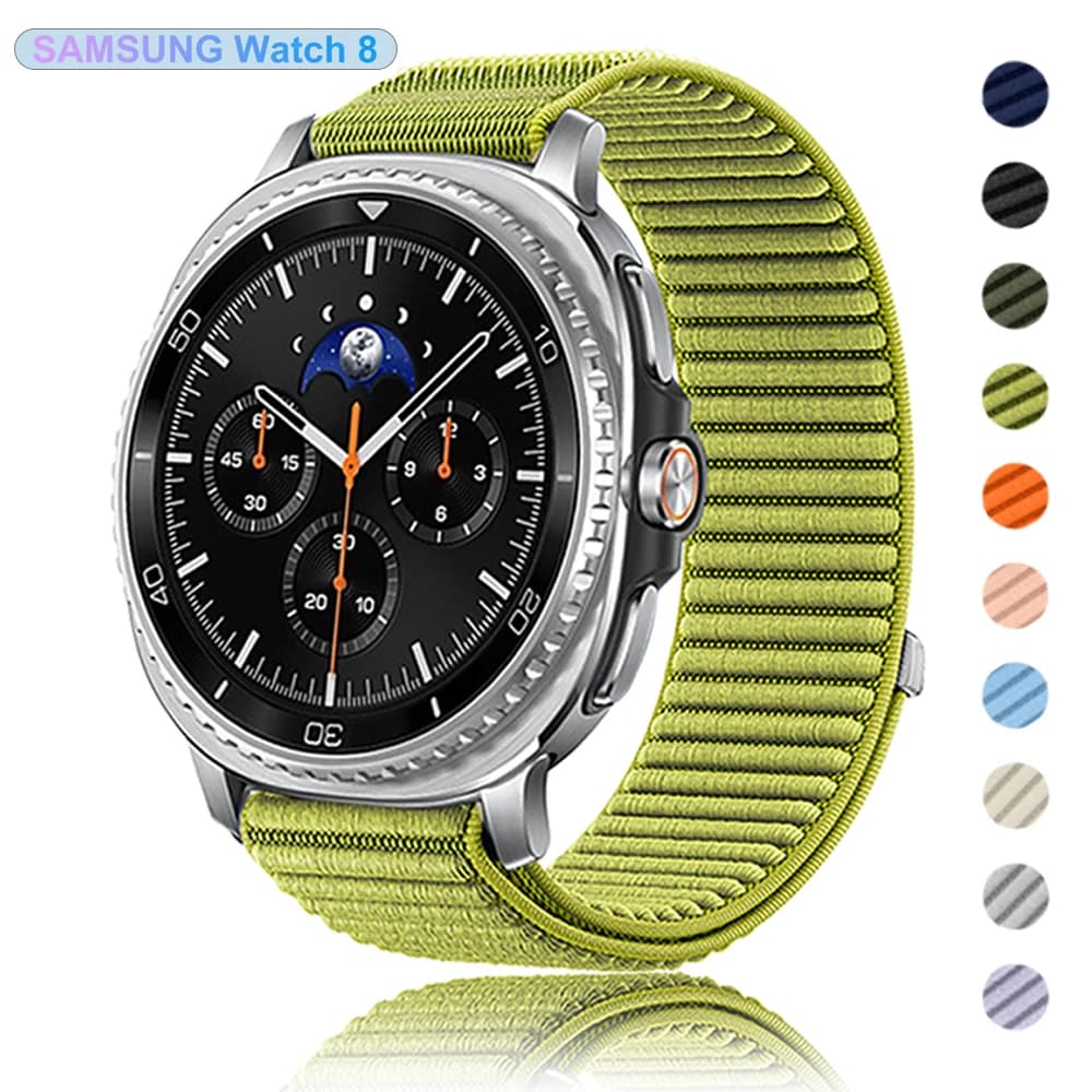 Anello in nylon Wave per Samsung Galaxy Watch Band Galaxy watch 8 40mm 44mm/8 classic 46mm Sport traspirante Sostituisci il cinturino del braccialetto
