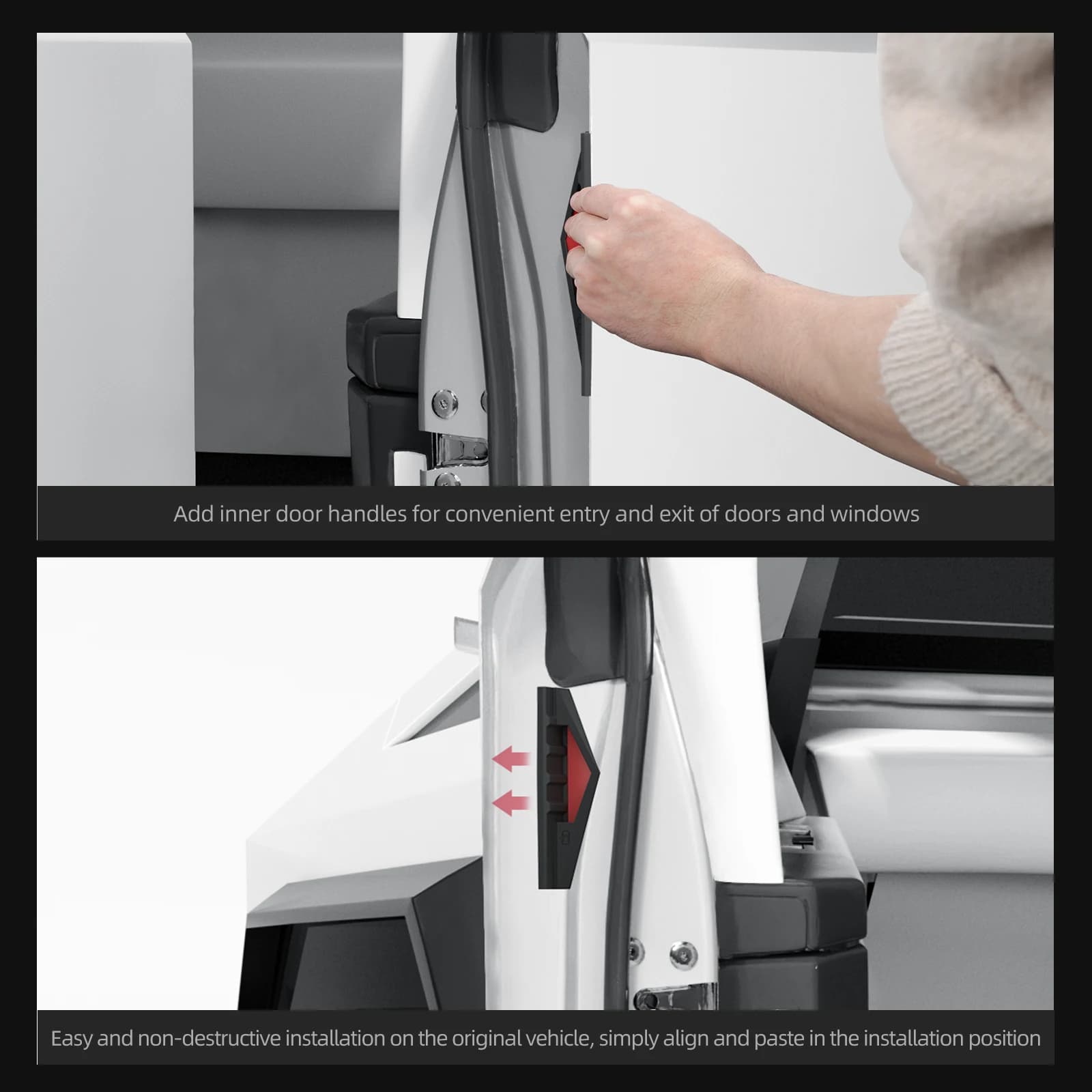 Per Tesla Cybertruck 2024-2026 Maniglie per porte auto Anti impronte digitali Maniglia per porta in silicone Chiusura protettiva Accessori 4 pezzi