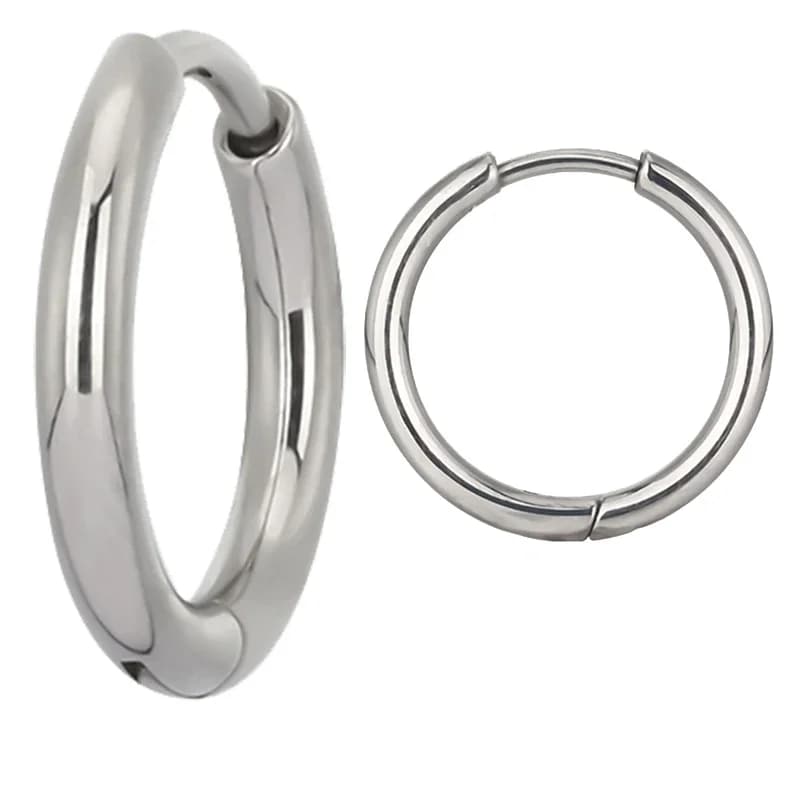ASTM F136 Titanium PIERC Nose Rings Ear Tragus Ring Hinged Segment Clicke Hoop Earrings Large size 8mm-14mm Labret Body Piercing