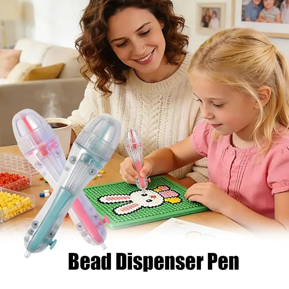 Penna Dispenser Automatica di Perline 2.6mm, Strumento a Pressione per Creazione Gioielli, Arti e Mestieri Fai-da-te, Strumento di Precisione per Pittura Diamantata