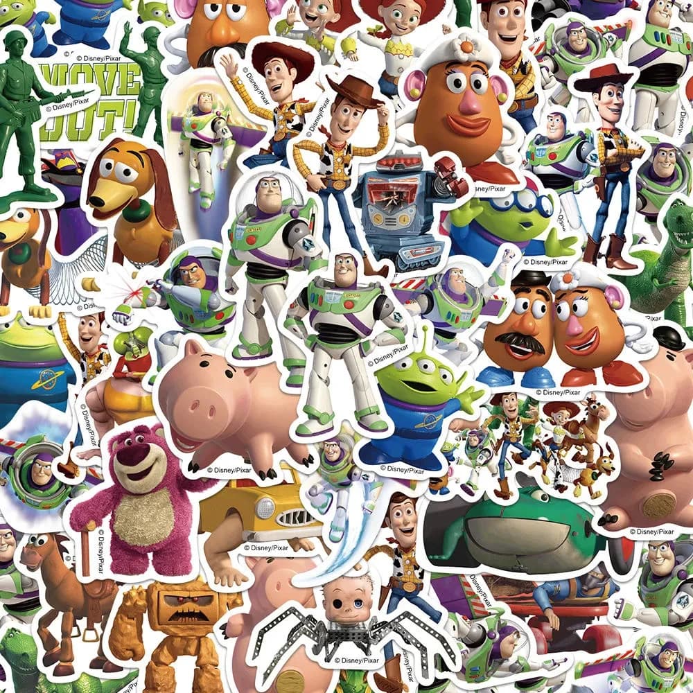 10/30/50pcs Disney Toy Story Stickers Cartoon Cute Decal Funny Fridge Laptop Phone Skateboard Decoration Scrapbooking Sticker