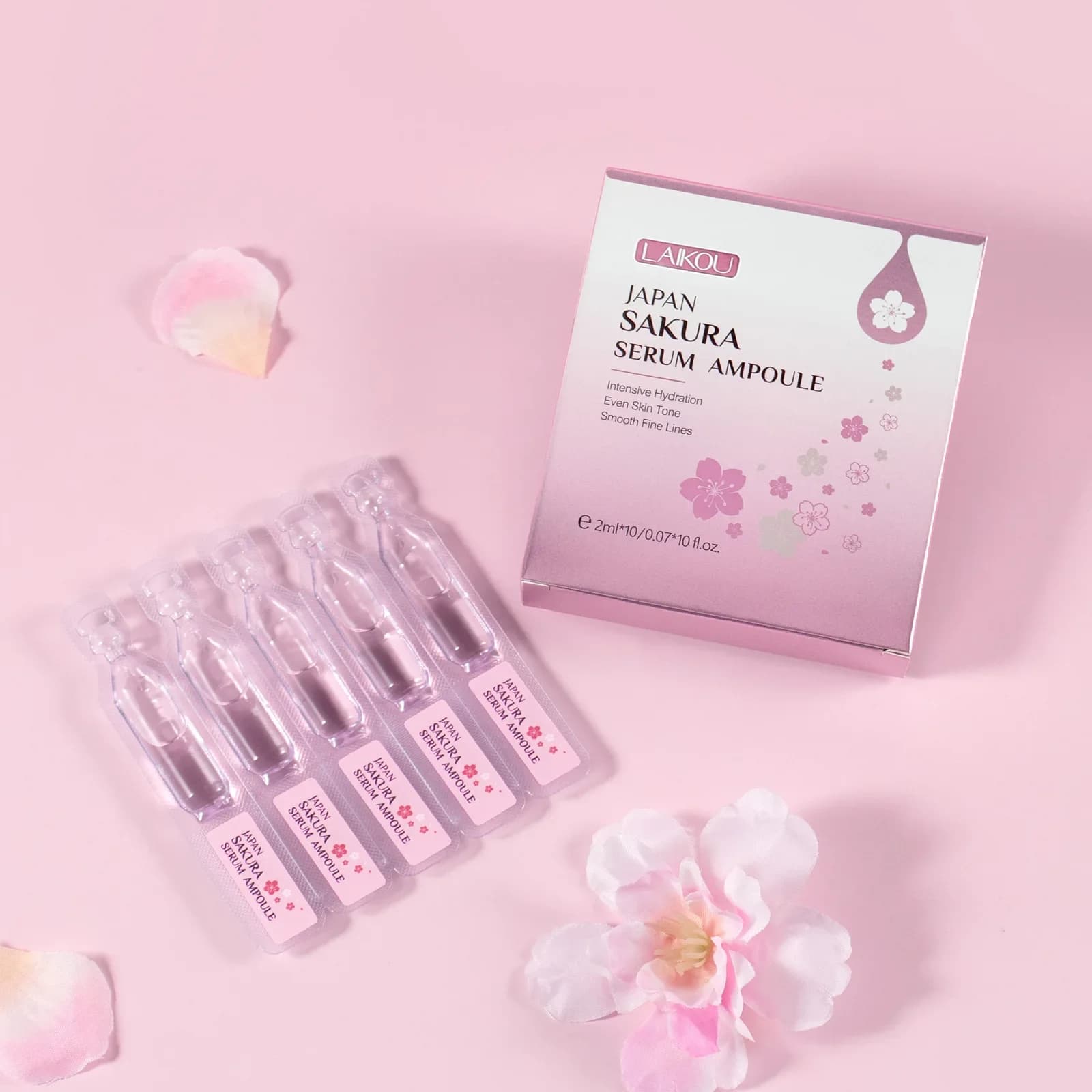 10 Pieces of Essence in Fiala | Siero Japanese Face at Sakura with Hyaluronic Acid for Hydratation and Skin Care