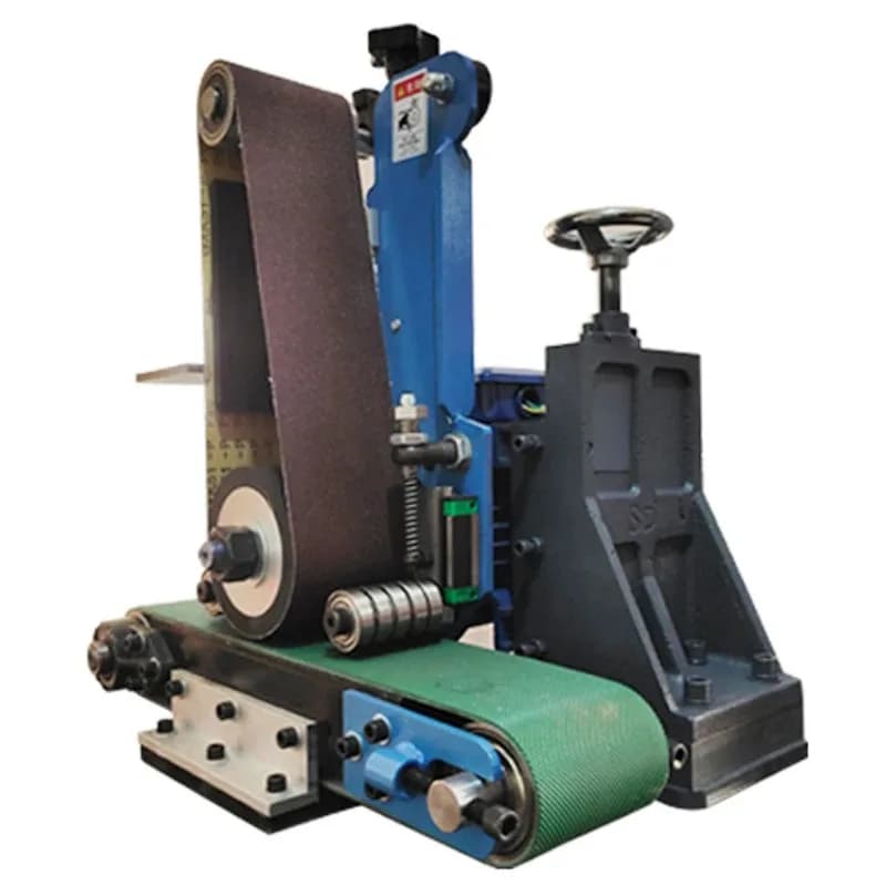 Lucidatrice per superfici completamente automatica, piccola molatura a nastro abrasivo per metalli da tavolo e rimozione della ruggine, piastra in acciaio inossidabile
