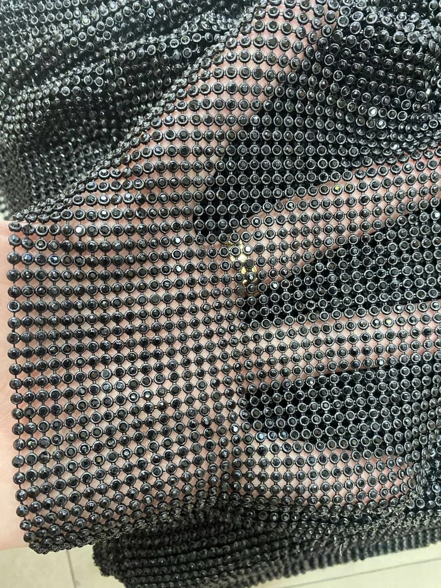 Aluminum Mesh Rhinestone Multi-Row Diamond Silver Gold Bottom 2Mm/3Mm/4Mm/6Mm Crystal Diy Shoes Bags Trims Car Accessories Decor