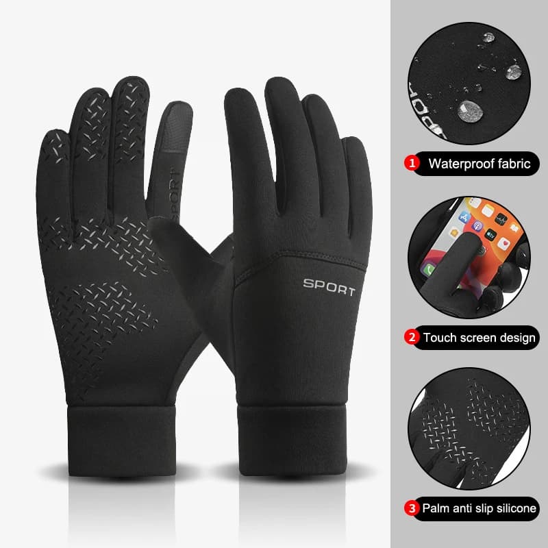 Wholesale Winter Outdoor Sports Running Gloves, Hot Touch Screen, Gym, Fitness, Full-Year Gloves for Men, Magic Gloves