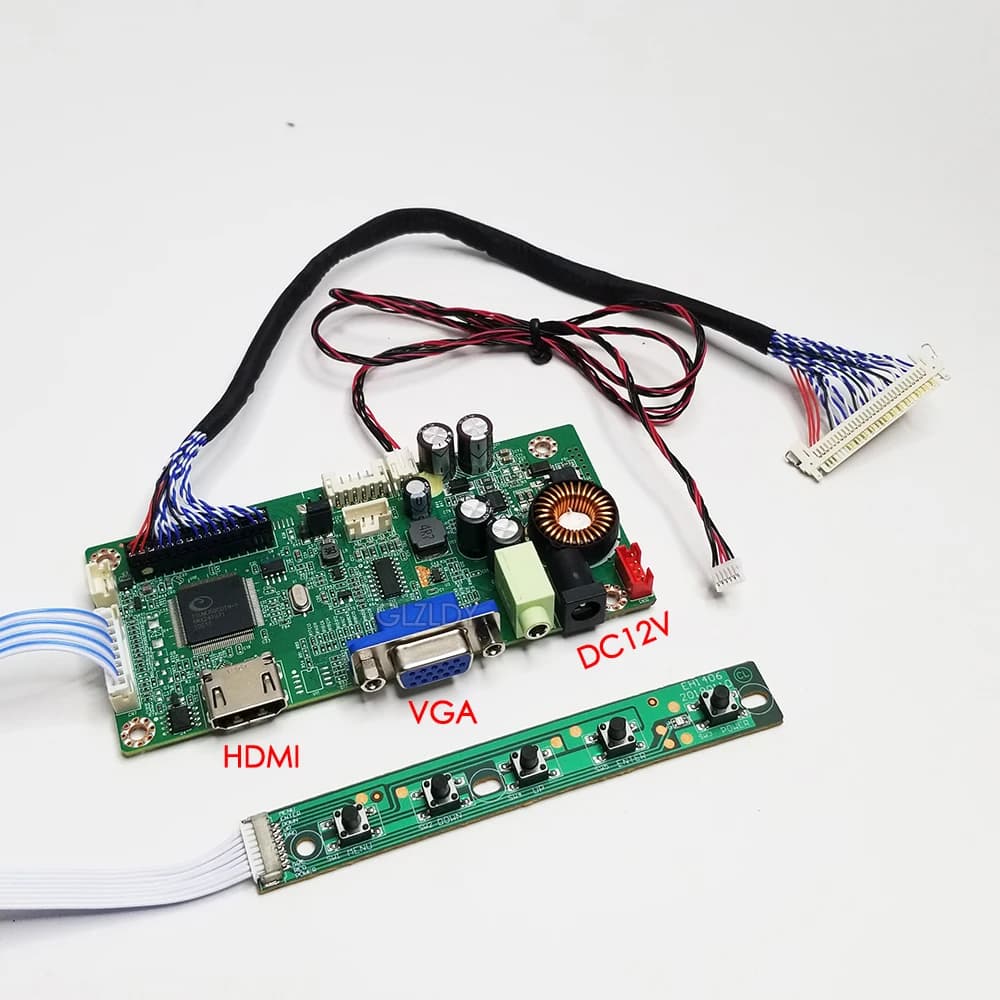 For T215HVN01.0 SN270CS01 SN270CS02-1 MV270FHM M270HCJ-L5B 1920*1080 LVDS 30P HDMI+VGA LED display Controller Driver Board