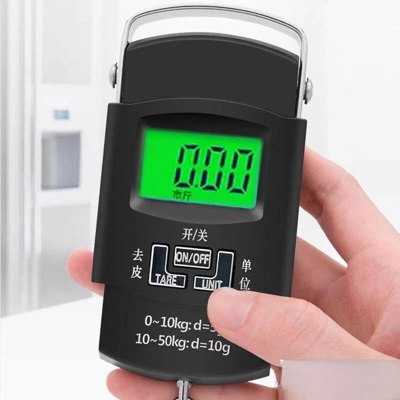 Portable High Precision Electronic Scale Spring Loaded Kitchen Weighing Scale Handheld Luggage Scale Home Use