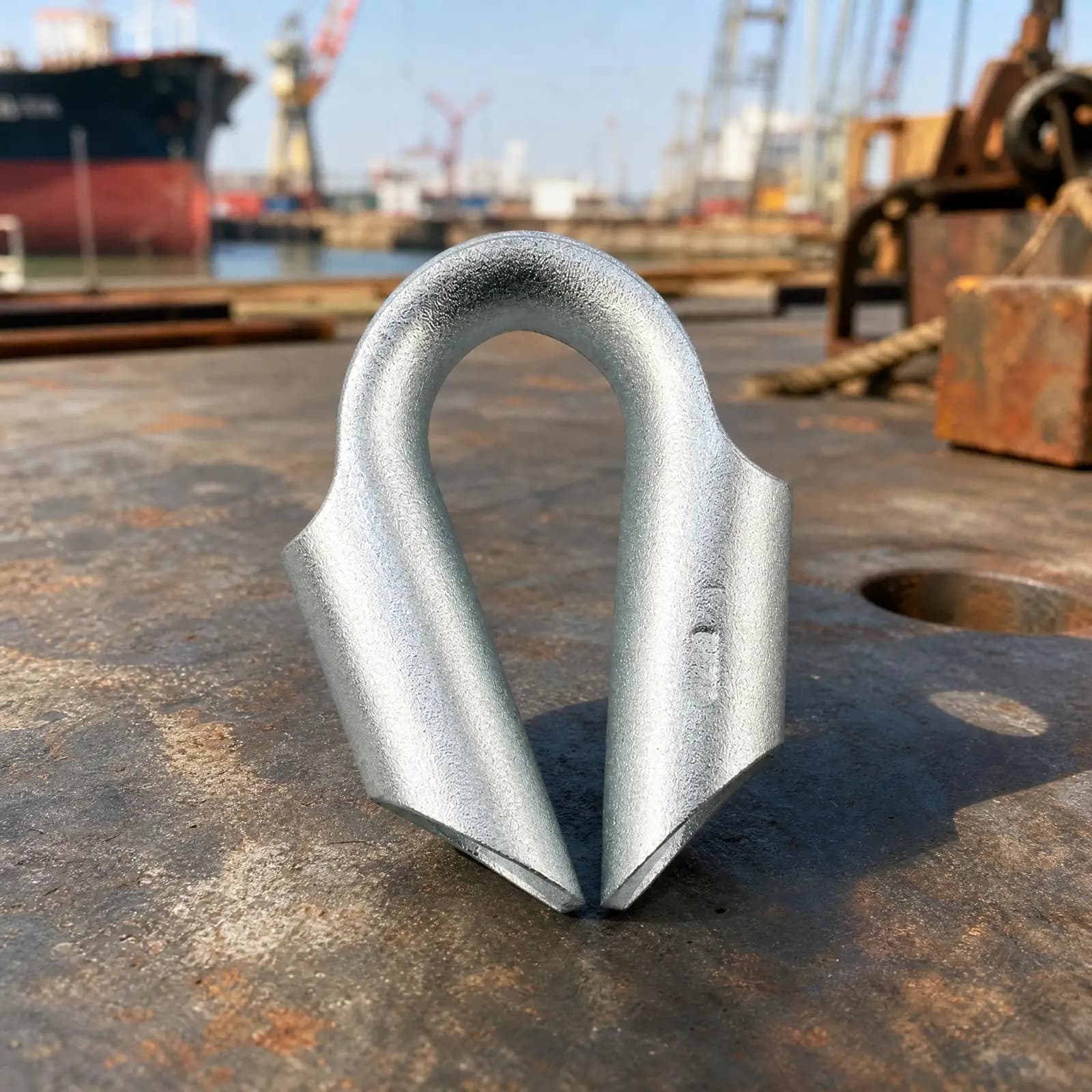 Wire Rope Thimble 20 Steel Heavy Duty Cable Thimble for Construction Marine Use Rope Lifting Machine Guard