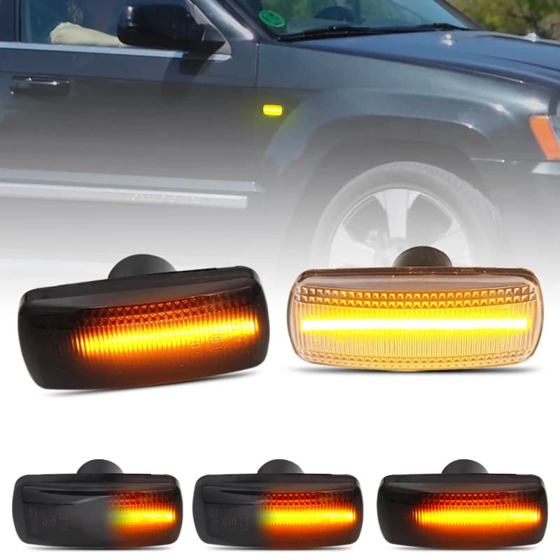 Per Jeep Grand Cherokee Chrysler 200 300C Dodge Charger Avenger Lancia Flavia LED Luce di posizione laterale