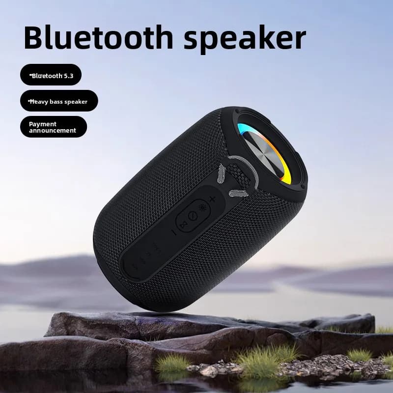 Heavy Subwoofer Smart Audio Outdoor Party Small Steel Candle High Value Colored Waterproof Bluetooth Speaker