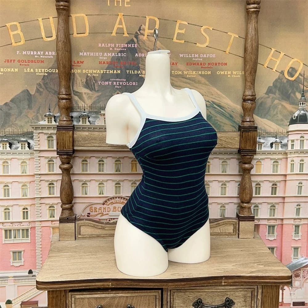 BJD bambola giocattolo vestiti costume da bagno set ragazze 1/3 1/4 morbido ed elegante blu aderente con spalline tutina semplici regali quotidiani accessori per bambole