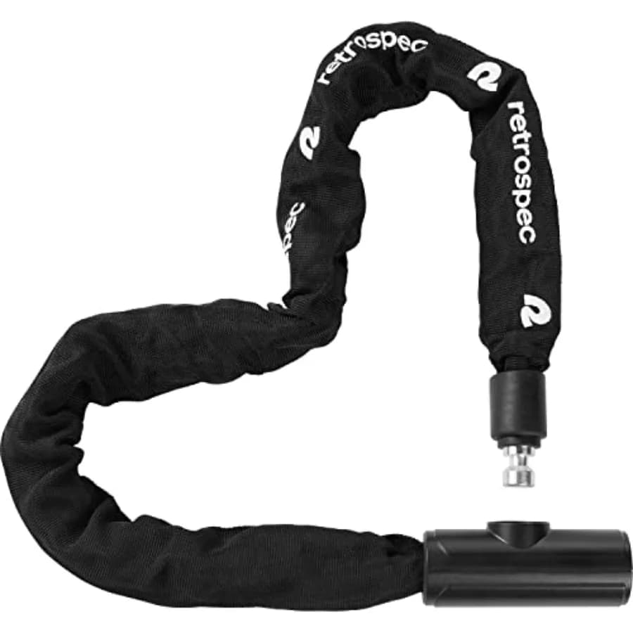 Lucchetto per Bicicletta Hero Plus con Chiave, Antifurto Resistente, Catena 3' Antitaglio in Acciaio al Manganese 3T e Resistente alle Intemperie