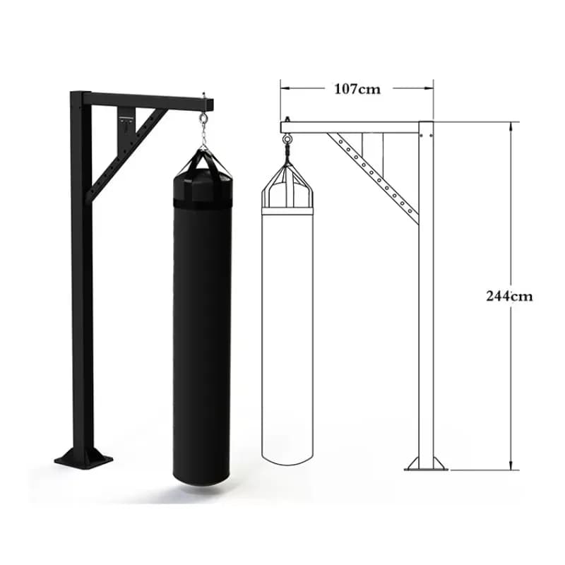 Single Vertical Support for Interior Boxing Sack, for Gym and Training
