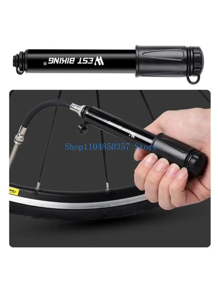 Pompa per mini bici 5asd Pompa a mano per bici portatile 100PSI Pompa per pneumatici per mini bici dimensioni compatte
