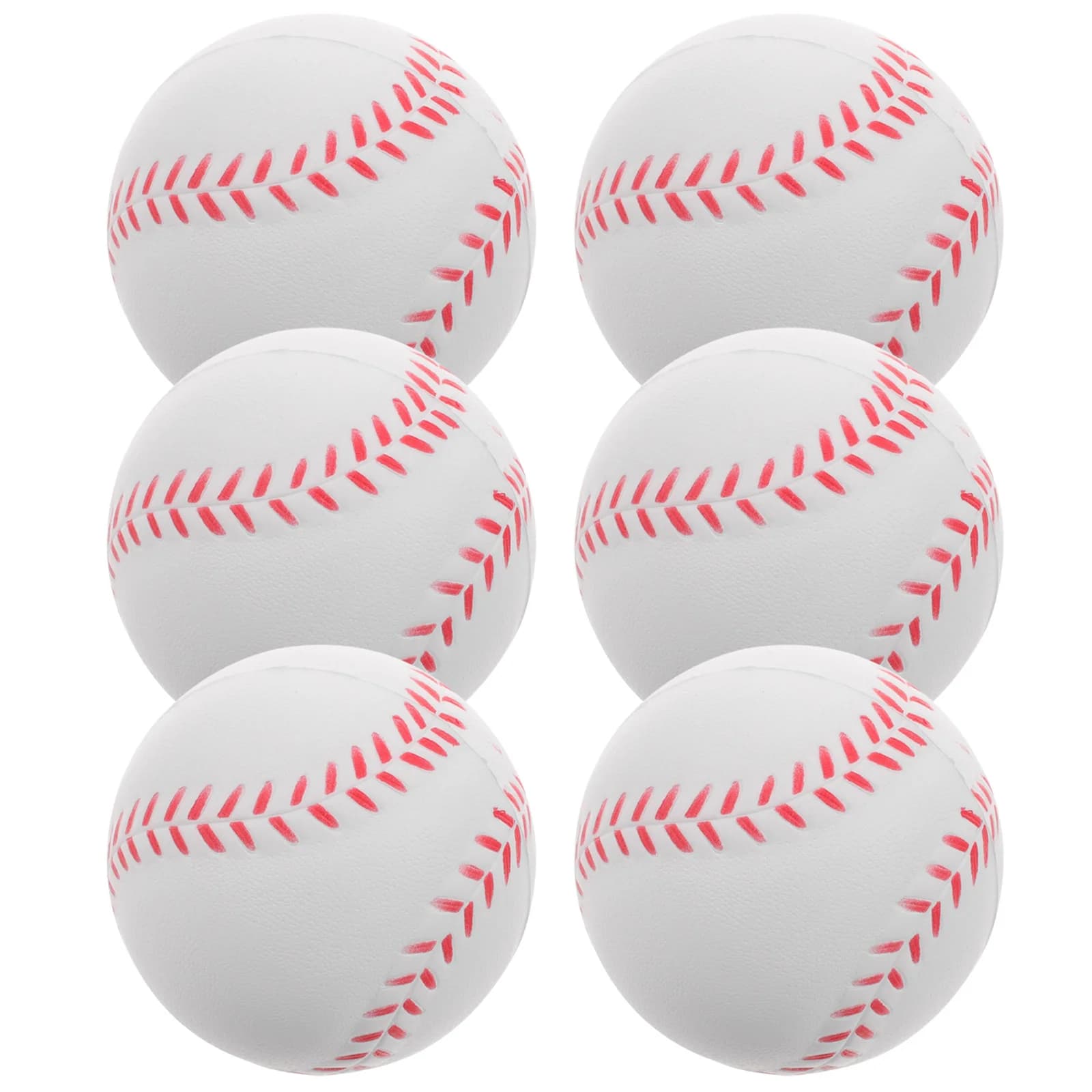 6 pezzi spugna allenamento baseball lancio battuta bambini palline da tennis basi softball sport pu pratica baseball all'aperto