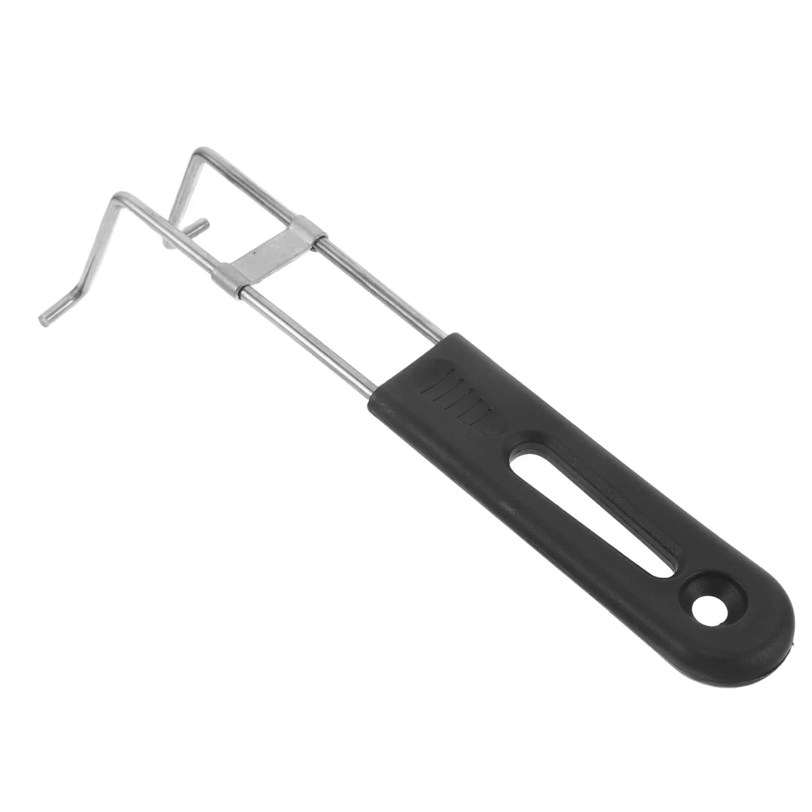 Fry Basket Handle Replacement Stainless Steel Heavy-Duty Detachable Cool-Touch Grip for Round Frying Basket Chip Pan Turkey Deep