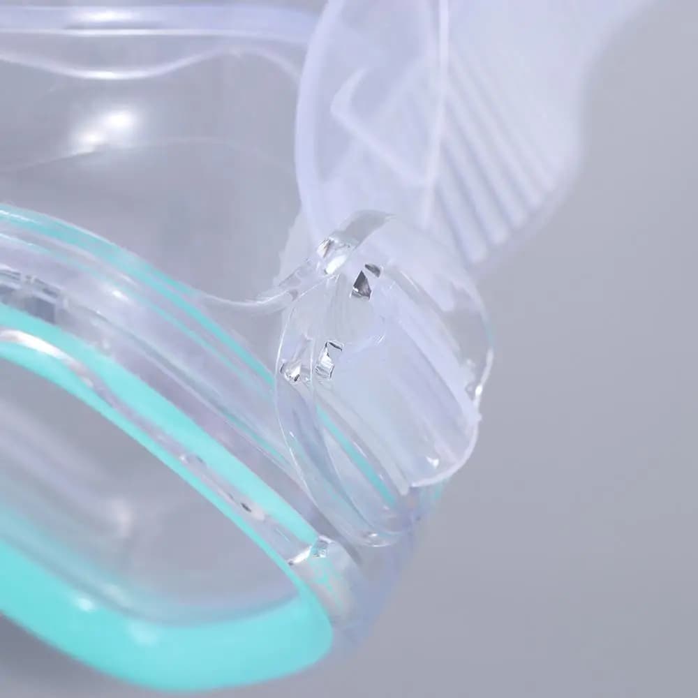 PC Glass Swim Goggles PVC Strap Anti Fog Child Diving Mask with Nose Cover Vibrant Colors Snorkel Swimming Goggles Boys