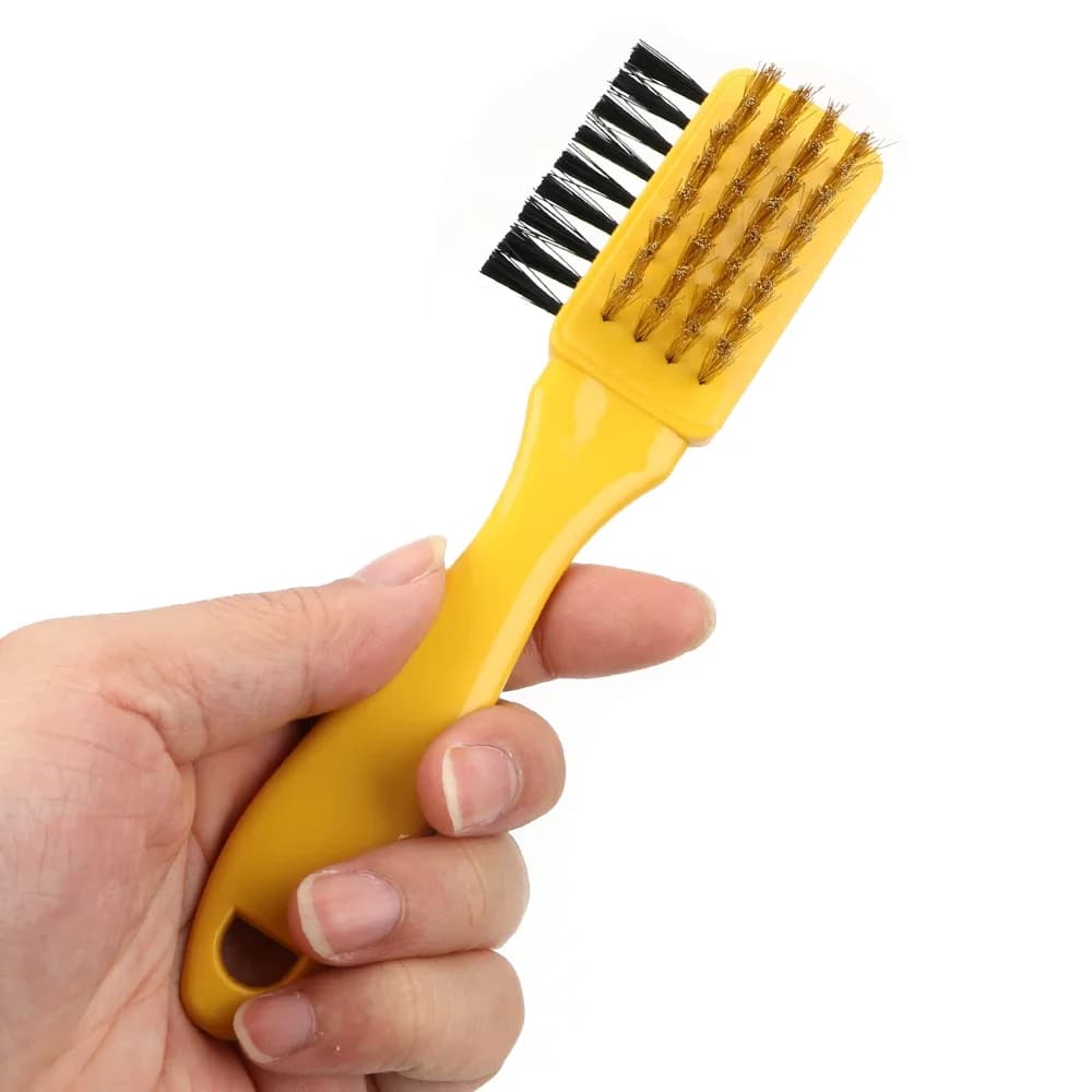 Detergente per scarpe, spazzola per la pulizia, set di gomme in gomma, spazzole per borse, scrubber pulito in nabuk scamosciato 3 in 1, colore casuale