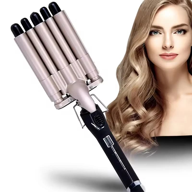 Professional ceramic hair trimmer with five-pipe corrugated iron PTC electric heater for portable domestic use