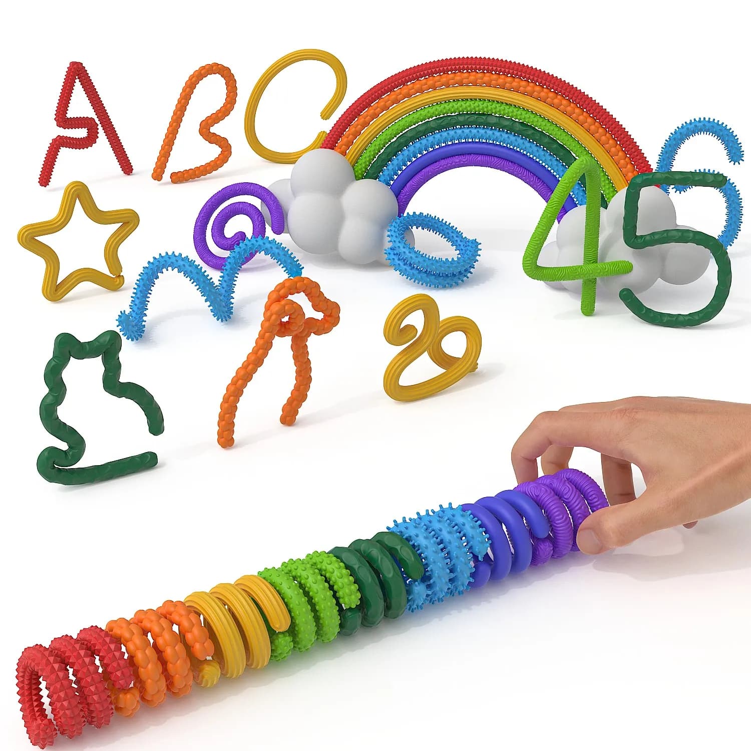 Fidget Bastoni sensoriali Autismo strutturato calmante giocattoli sensoriali Antistress Ansia Sollievo dallo stress Agitarsi per i bambini Regali di Natale