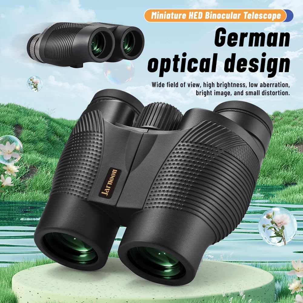 Nuovo binocolo 10x32 con clip per telefono e treppiede, immagini stabili per fotografia di viaggio, guardare concerti e partite di calcio
