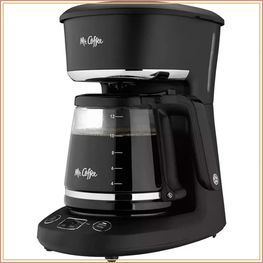 12-Cup Programmable Coffee Maker with Brew Later, Grab-a-Cup Auto Pause, LED Display