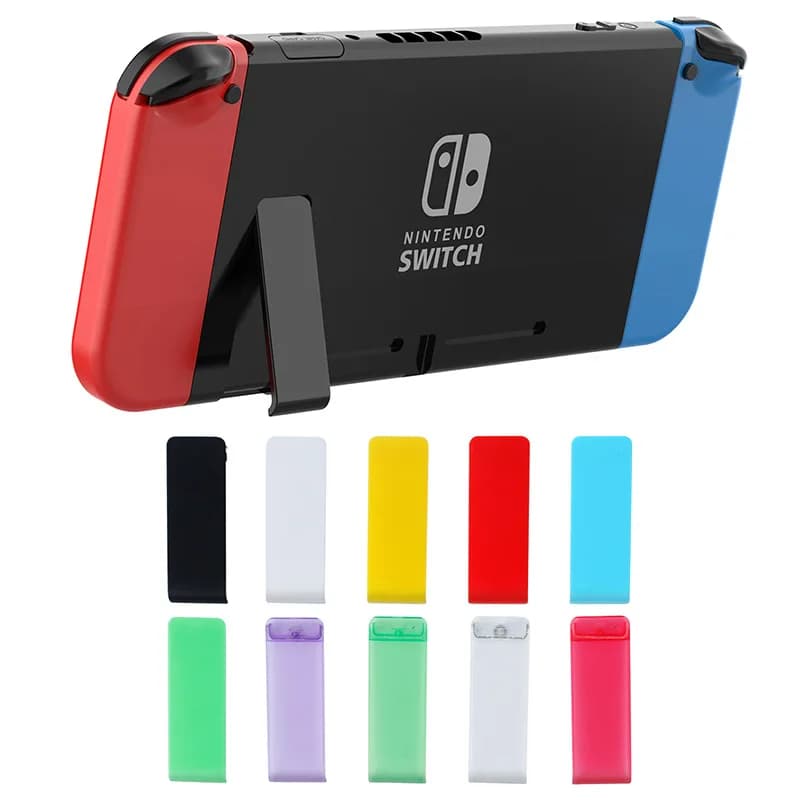 1PC Support Tripod Durable White Blue ABS Material Phone Holder For Nintendo Switch Console Back Bracket NS Back Cov