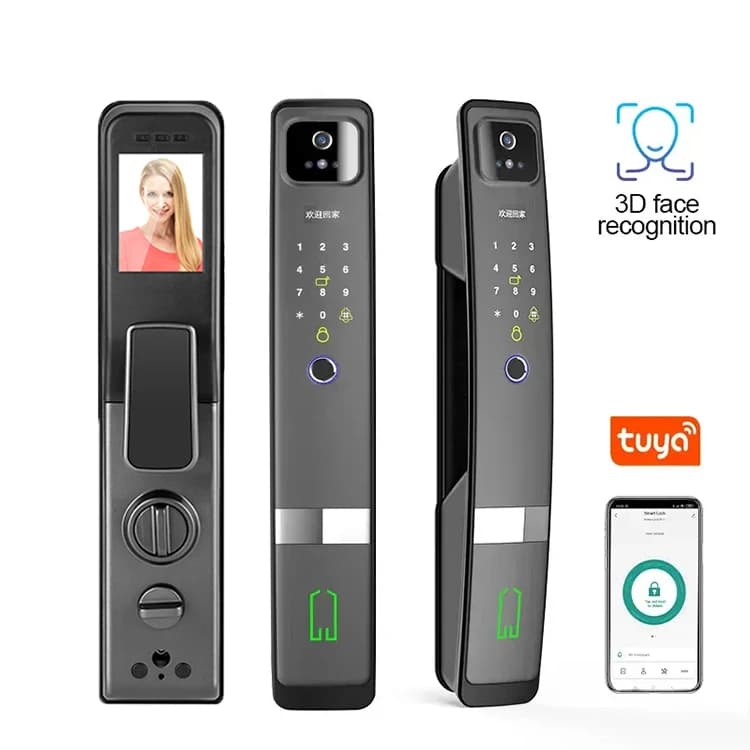 Home Security WIFI Face ID Smart Door Lock with Camera Fingerprint Doorbell