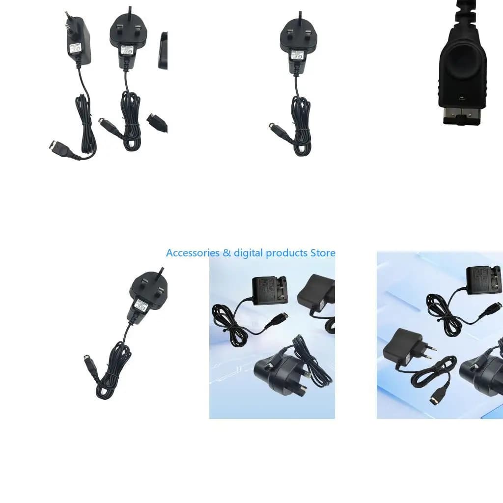 77JD Travel Friendly Charging Adapters Handheld Energy Cord ABS Cover Broad for Game